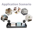 thumbnail image 4 of Estante de baño con ventosa: organizador de pared para artículos de tocador y cosméticos. Succión para un almacenamiento seguro en superficies de vidrio y azulejos., 4 of 5