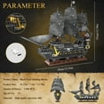 thumbnail image 5 of Sspatios Kits De Modelos De Bloques De Construcción De Barcos Piratas Advanced Moc Black Pearl Ship Building Set Toy Christmas Birthday Building Set Regalos para Adultos Y Niños De 12 Años 1366 Piezas, 5 of 5