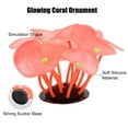 thumbnail image 4 of Unique Bargains Red Aquarium Simulation Coral Aquatic Plant Silicone Fluorescent Glow Fish Tank Landscape Decoration, 4 of 7