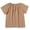 Khaki, variant on Bxsruta Girls' Soft and Breathable Short Sleeve T-Shirt, 100% Polyester Round Neck Top for Everyday Casual Wear