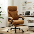 thumbnail image 1 of Yeshouse Silla de oficina grande y alta, silla ergonómica ancha para juegos con capacidad de 227 kg (500 lbs), brazos abatibles, silla de ordenador de cuero reclinable de 100 a 118°, altura ajustable, 1 of 7