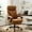 Pu|Brown|With Footrest Comprehensive Ten, variant on QinaQin 500 Lb Load Capacity Office Chair with Footrest - Ergonomic Executive-Grade Leather Computer Chair, 90-155° Adjustable Tilt and Swivel Gaming Chair with Lumbar Support