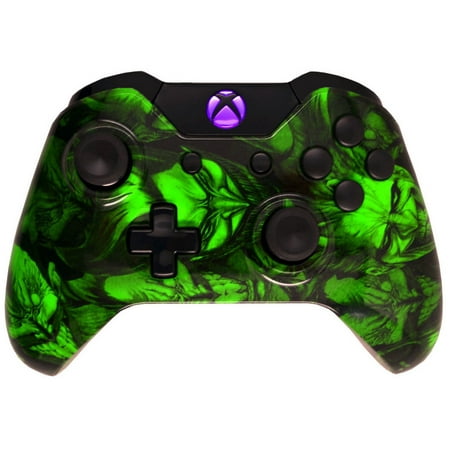 Hydro Dipped Joker Xbox One Modded Controller for ALL Games, Including COD Infinite Warfare, by Midnight (Best Controller For Call Of Duty Xbox One)