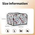 thumbnail image 5 of Zufioo London Landmark2 Universal Four Slice Toaster Cover,Quilted Toaster Appliance Dust-proof Cover For Kitchen Small Appliance(Cover only), 5 of 7