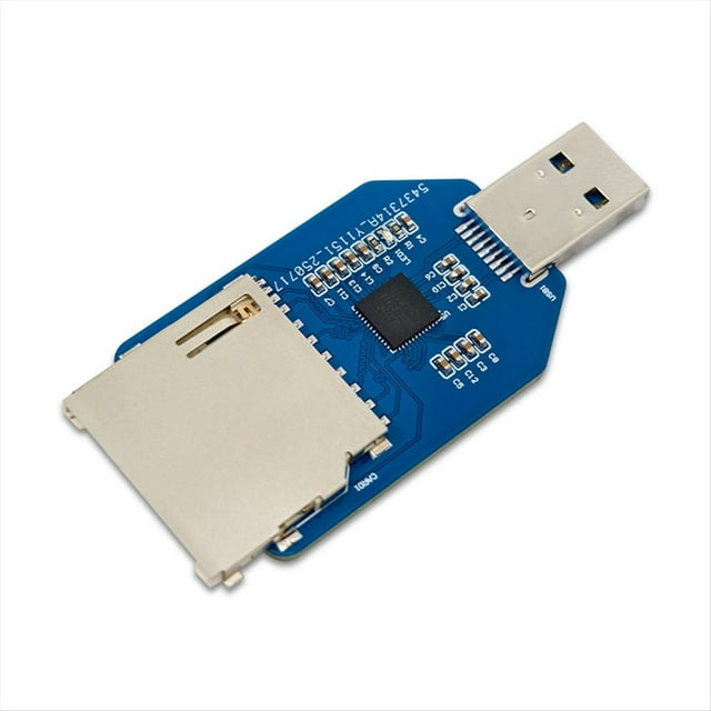 MóDulo Lector USB 3.0 para Tarjetas SD+TF, 2 en 1, Doble Lectura, Integrado, Mini MóDulo Lector con Chip GL3224.