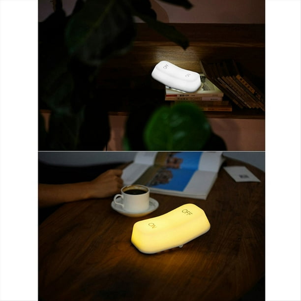 Lámpara de Mesa LED con Sensor de Gravedad, Luz con Interruptor de Carga USB, Luz de Noche Pequeña para Dormitorio, Luz de Noche para Mesita de Noche, B