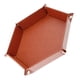 thumbnail image 5 of Bandeja hexagonal para dados Caja de almacenamiento con soporte para bandeja rodante para dados de metal para juegos de RPG , interior marrón Yotijar Bandeja de Dados de Dragones y Mazmorras, 5 of 9