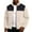 Pink, variant on Dresfit Men's Fleece Jacket Polar Fleece Patchwork Jackets Fall Winter Lightweight Mock Neck Full Zip Running Cardigan Thermal Plus Size Zipper Coats Beige 2XL