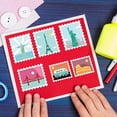 thumbnail image 7 of Attractions Pattern Embossing Dies 6.2x4 inch Bus Statue Tower Leaning Tower of Pisa Balloon Die Cuts Metal Cutting Stencils for Scrapbook Card Making Silver, 7 of 7