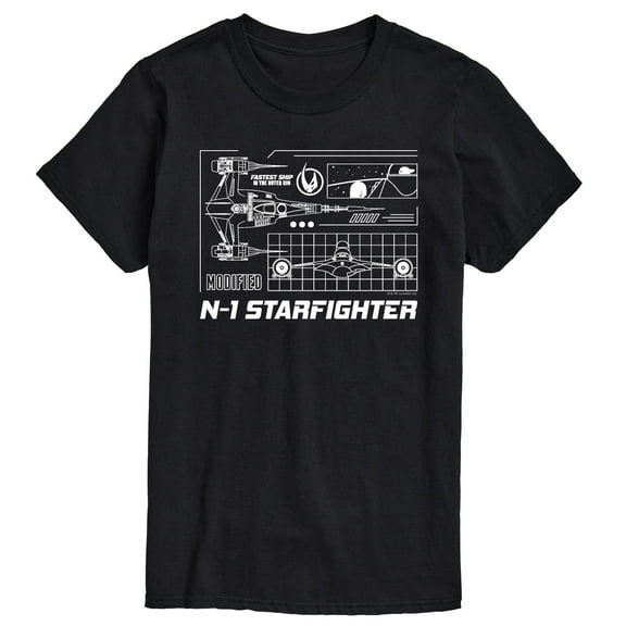 Star Wars - The Mandalorian N1 Starfighter - Men's Short Sleeve Graphic T-Shirt