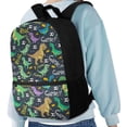 thumbnail image 3 of Uorisanigo Dinosaur Football Kids Backpack School for Preschool Kindergarten Elementary Girls Boys 17 inch Casual Laptop Bag Bookbag Fashion Accessory Multifunctional Large Capacity, 3 of 6