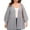 Gray, variant on Women's Plus Size Coarse-Knit Woolen Sweater Cardigan, Fashion Loose Jacket, Gray, Size XL