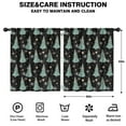 thumbnail image 2 of Blackout Kids Curtains,Black Christmas Tree Pattern Childrens Insulated Curtains Set Of 2,Bedroom Essentials,Toddler Room Decor 52"x63", 2 of 5