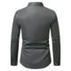 thumbnail image 5 of pstuiky Camisas para hombre de manga larga, Camisa informal de manga larga con solapa y botones en color liso para hombre, estilo ejecutivo. Tops casuales para hombres s, 5 of 7