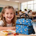 thumbnail image 4 of DISNIMO Boys Backpack, Soccer Ball Print 3 Pcs School Bag Set with Lunch Box and Pencil Case, Lightweight Portable School Backpack for Kids, 4 of 7