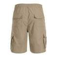 thumbnail image 5 of Inleife Cargo Shorts for Men Men's Summer Casual And Comfortable Drawstring Pocket Elastic Waist Shorts, 5 of 5