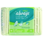 Always: Pad+Wipe/Long/Super/Flexi-Wings Always Clean Ultra Thin & Wipe, 14 ea