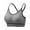 Gray, variant on Xmarks 3 Packs Padded Sports Cami Bra Women for Workout Yoga Adjustable Straps Removable Pads Low Impact