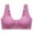 Purple, variant on Odeerbi Front Closure Bras for Women 2025 No Underwire Push Up Soild One-Piece Everyday Underwear Black