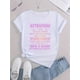 thumbnail image 2 of Medium Stretch Cotton Blend Women's Casual Slogan Graphic T-Shirt - Attention Out of Order Print, Crew Neck, Short Sleeve, All Season Top, 2 of 6