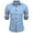 Blue, variant on FBMDBB Dress Shirts for Men, Men's Casual Shirts Band Collar Long Sleeved Shirt Tops Cardigan Summer Tee Shirts for Men