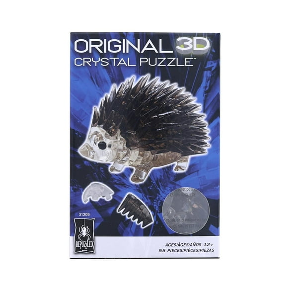 BePuzzled | Hedgehog Original 3D Crystal Puzzle, Ages 12 and Up
