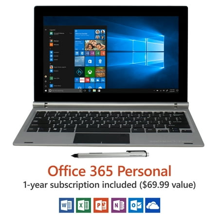 Direkt-Tek 11.6" FHD Tablet with Keyboard, Windows 10, Office 365 Personal 1-Year Subscription Included ($69.99 Value), Windows Hello (Fingerprint Reader), Windows Ink (Smart Stylus included)