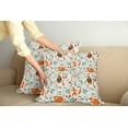 thumbnail image 2 of Ambesonne Fox Throw Pillow Cover 2 Pack, Funny Garden, 20", Turquoise Orange Brown, 2 of 5