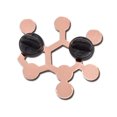 thumbnail image 2 of Caffeine Molecule Enamel Pin | Clayton Jewelry Labs, 2 of 5