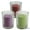 Assorted, variant on Elyon Tableware® 18 Assorted Colored Unscented Wax Votive Candles in Glass Holder, 24 Hours Burn Time