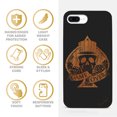 thumbnail image 4 of Case Yard Wooden Case for iPhone-8-Plus Soft TPU Silicone cover Slim Fit Shockproof Wood Protective Phone Cover for Girls Boys Men and Women Supports Wireless Charging Game Over Design, 4 of 7