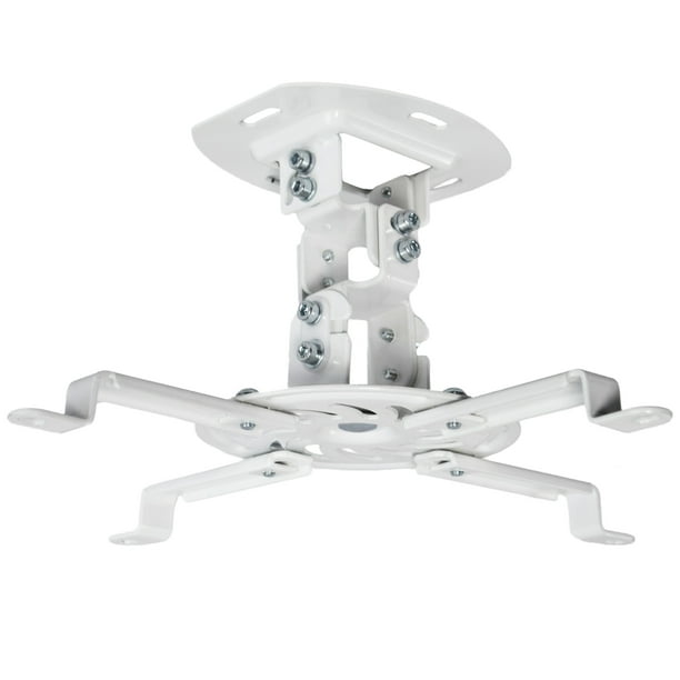 VIVO Universal Adjustable White Ceiling Projector / Projection Mount