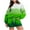 Green 2, variant on Workout Sets for Women 2 Piece Gradient Color Outfits Casual Long Sleeve Crewneck Sweatshirt with Shorts Tracksuit