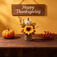 thumbnail image 4 of QISIWOLE Artificial Fall Halloween Pumpkin Maple Leaf Sunflower Potted Plants,6in Autumn Harvest Decorations for Thanksgiving, Home Gifts, 4 of 6