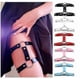 thumbnail image 2 of 2pcs Gothic Double Row Garters Leg Ring Leg Elastic Punk Harness Garter Belt, 2 of 5