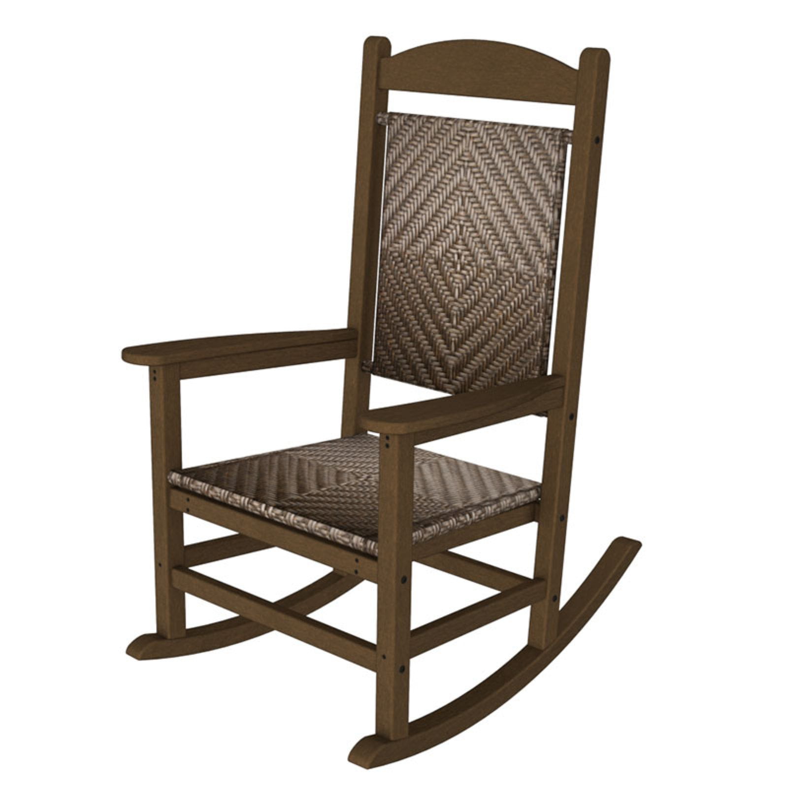 POLYWOODÂ® Jefferson Recycled Plastic Woven Rocker - Walmart.com