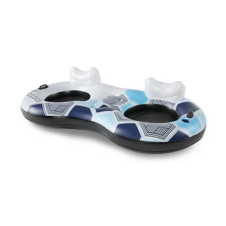 Lake Tubes - Bestway Rapid Rider Inflatable Round 2 Person Lake River Pool Water Tube Float