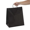 thumbnail image 5 of Saving Nature Black Paper Large Retail Bag - with Handles - 16" x 9 3/4" x 17 1/4" - 100 count box, 5 of 7