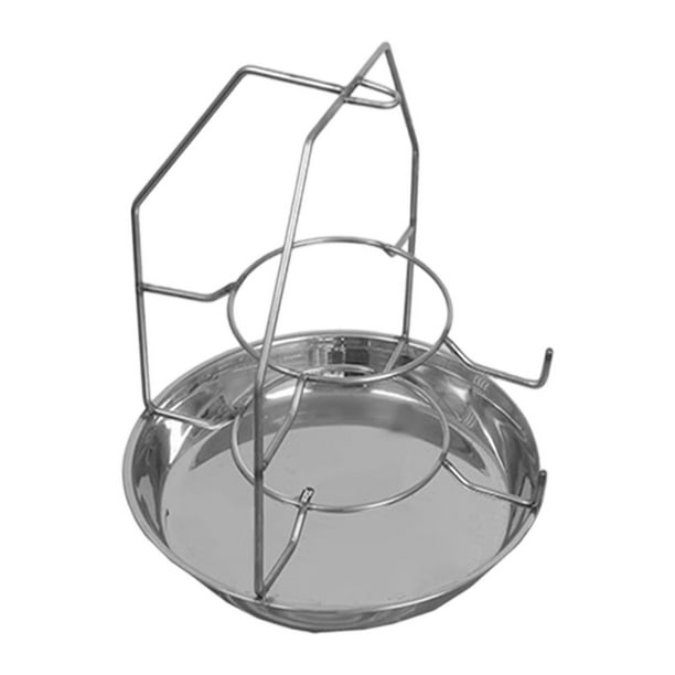Cesta para Cenizas de Carbón Duradera en Acero Inoxidable Soporte Portátil para Barbacoa Bandeja de Carbón Y Caja Contenedora Adecuada para Restaurant Altura 30 cm