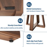 Round Dining Table for 4-6 People, 47 Inches Dining Room Table with Pedestal Base, Dinner Tables, Circle Kitchen Tables for Dining Room, Kitchen, Living Room(Table Only)