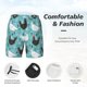 thumbnail image 3 of Balery Lovely Roosters Bañador para hombre, shorts de playa de secado rápido con entrepierna y forro de compresión-X-Large, 3 of 6