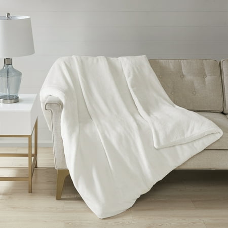 Comfort Classics Plush Solid Weighted Blanket With Removable Cover