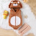 thumbnail image 5 of Baby Toddler Girls Sleeveless Hooded Bodysuit with Socks Two Piece Set Lion Outfit Animal Halloween Cosplay Halloween Kids Size 0-18 Months, 5 of 9