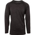 thumbnail image 2 of MidwayUSA Men's Lightweight Long Sleeve Merino Wool Base Layer Shirt Black 3XL, 2 of 3