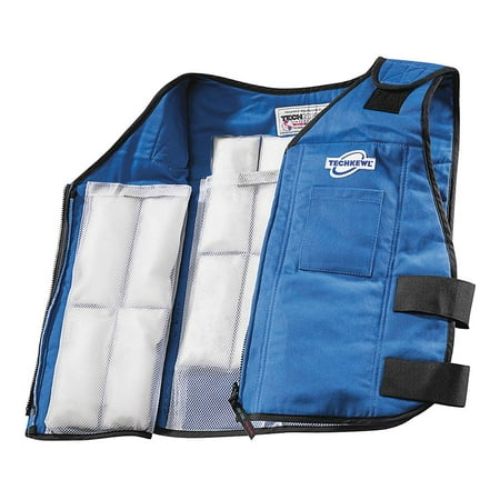 Inner Vent - Techniche Cooling Vest, Polyester Outer, Cotton Inner, With Thermal Liner, Blue, 2XL - 6626-BLUE2XL