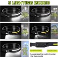 thumbnail image 3 of Linterna frontal LED recargable por USB, superbrillante, 600 lúmenes, 8 horas, 3 of 5