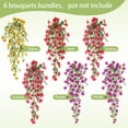 thumbnail image 3 of Flores artificiales colgantes Playieer, 6 ramos, resistentes a los rayos UV, 3 of 8