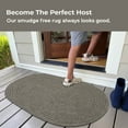 thumbnail image 7 of Homespice Smoke Braided Rug 27x45in Oval Grey-Brown Colors. Washable Indoor-Outdoor. Uses- Entryway, Kitchen, Bathroom, Anti-Fatigue, Sink Spill Absorbing, Ergonomic Comfort Standing Mat, 7 of 7