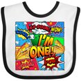 thumbnail image 3 of Inktastic I'm One Comic Book Boys or Girls Baby Bib, 3 of 4