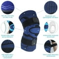 thumbnail image 2 of Knee Brace Support Compression Knee Sleeve with Patella Gel Pads & Side Stabilizers for Meniscus Tear Arthritis Joint Pain Relie, 2 of 6